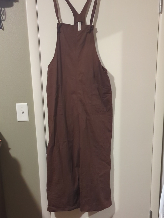 Zenana Outfitters Pants - Zenana Outfitters Brown Wide-Leg Jumpsuit with Pockets